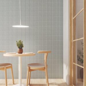 Wow Sweet Bars Grey mat wandtegels in een eethoek