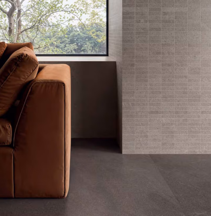 NATURAL Tile decor met 3D-lijnenspel op de wand